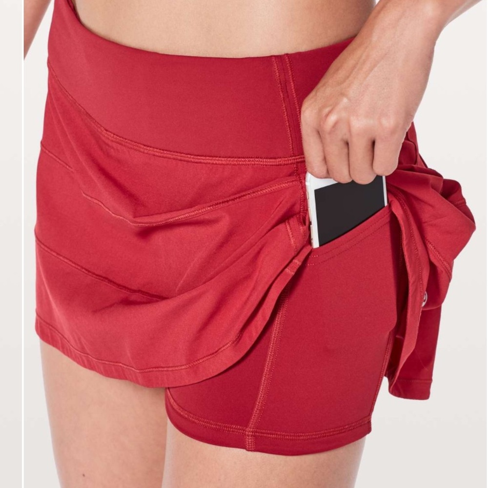 Lululemon Athletica Red Skirt